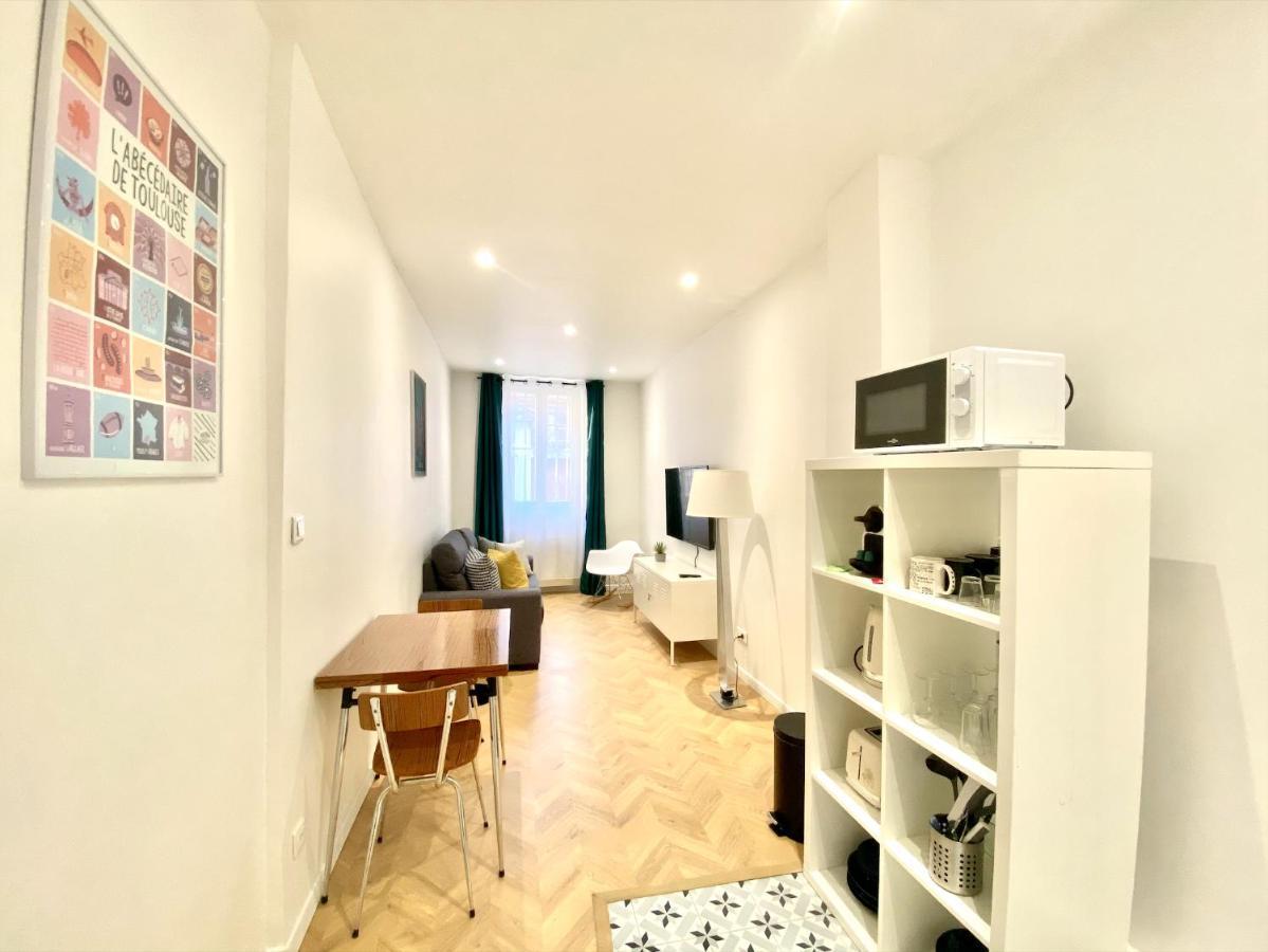 L'Escapade - Appartement Avec Chambre & Parking - Toulouse Centre ภายนอก รูปภาพ